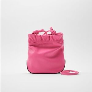 ZARA BNWT Knotted Mini Bucket Bag